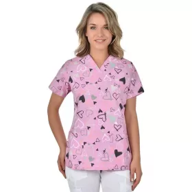 Scrub top BAMBINA, Pink Hearts Scrub top BAMBINA, Pink Hearts