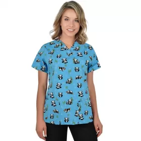 Scrub top BAMBINA, Light Blue Pandas Scrub top BAMBINA, Light Blue Pandas