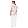 Scrub top BAMBINA, White Unicorns