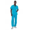 Unisex Drawstring Scrub Set 701 Turquoise