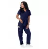 Women’s Mock Wrap Top S8302 Navy