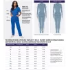Women’s Mock Wrap Top S8302 Teal Blue