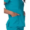 Women’s Mock Wrap Top S8302 Teal Blue
