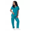 Women’s Mock Wrap Top S8302 Teal Blue