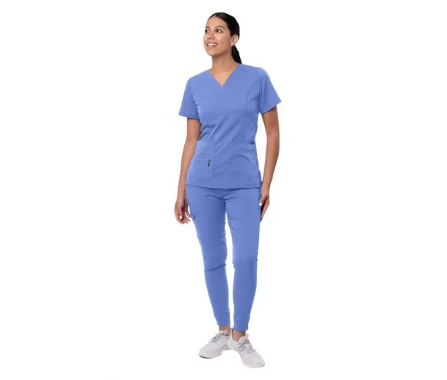 Женский медицинский комплект P9600 светло-голубой