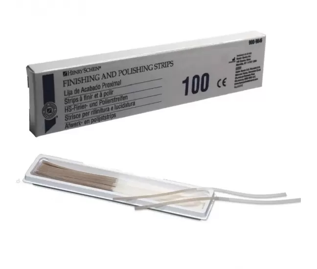 Abrasive polishing strips 4 mm, 100 pcs.