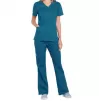 Scrub top CORE STRETCH WWE4710 in Caribbean blue