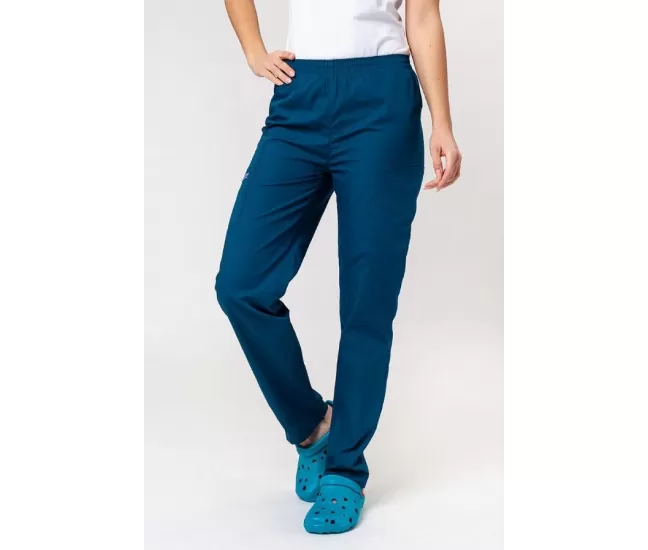 Medicīniskās bikses WWE4200 Karību jūras zilā krāsā