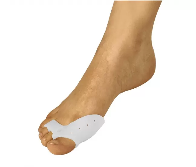 Gel interfinger expander with thumb joint protection