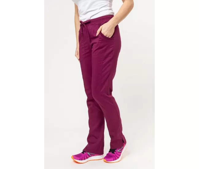 Women's Cherokee Revolution Tech Mid Rise scrub trousers WWE235AB, Wine