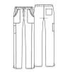 Women's Cherokee Revolution Tech Mid Rise scrub trousers WWE235AB, Wine