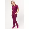 Women's Cherokee Revolution Tech Mid Rise scrub trousers WWE235AB, Wine Women's Cherokee Revolution Tech Mid Rise scrub trousers WWE235AB, Wine