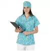 Scrub top BAMBINA, Blue teeths