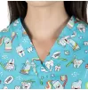 Scrub top BAMBINA, Blue teeths