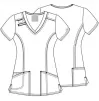 Scrub top CORE STRETCH WWE4710 in Ciel