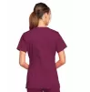 Cherokee Women's Stretch 3-Pocket V-Neck Top WWE4727 in Wine