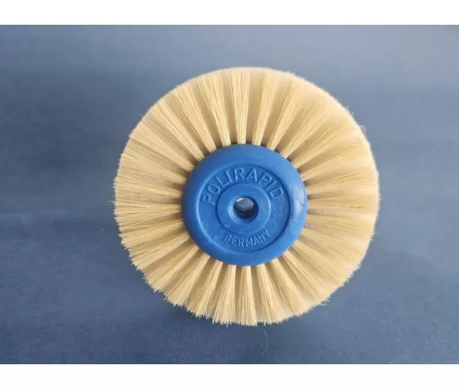 Birstes sari mīksti ar baltu vilnas putu ieliktni 2 rindas, 80 mm