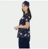 Women's Medical tunic ISABELLA, navy with heroes