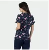 Women's Medical tunic ISABELLA, navy with heroes