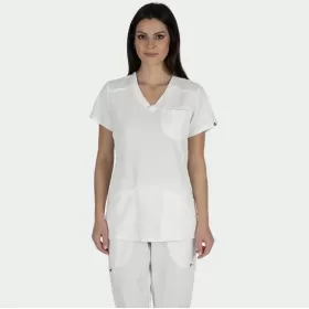 Scrub top JULIA, White Scrub top JULIA, White