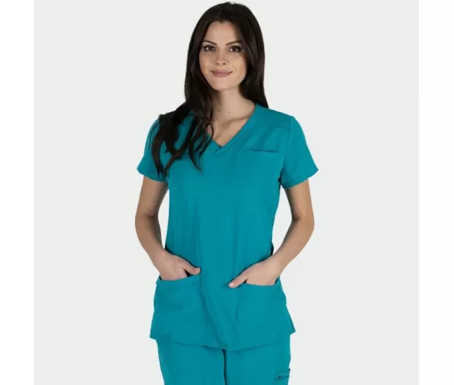 Scrub top JULIA, Teal