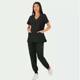 Scrub top JUSTINA, Black Scrub top JUSTINA, Black