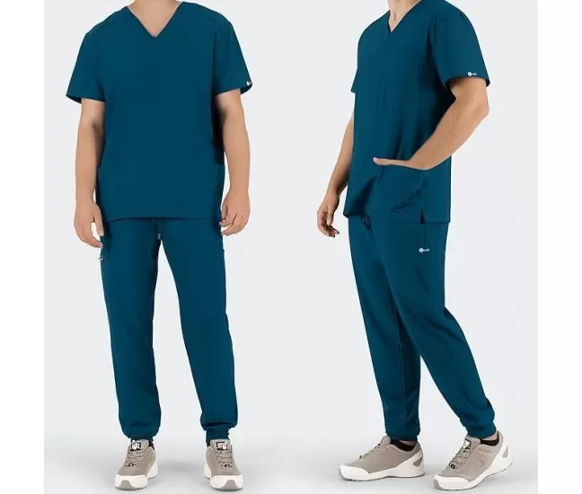 Men's scrub set MATTEO, Caribbean