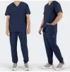 Men's scrub set MATTEO, Navy