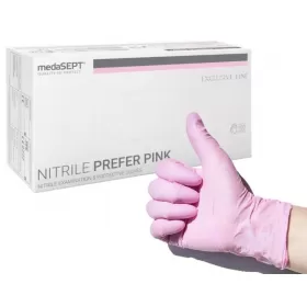 Nitrile examination and protective gloves, powder free, non-sterile for disposable use, medaSEPT, 100 pcs.