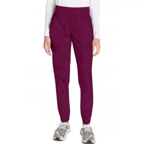 Женские медицинские брюки WW011 темно-красные (винные)