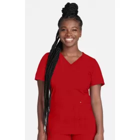 Женская медицинская блузка CK605 красная