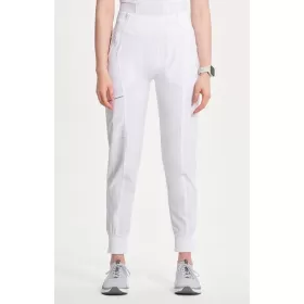 Медицинские женские брюки CK110A белого цвета