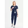 Women's Elastic Waistband Jogger Scrub Pant CK110A Navy