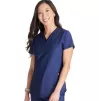 Медицинская блузка CK843 темно-синяя