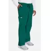 Men's Zip Fly Drawstring Scrub Pant WW190 Hunter Green