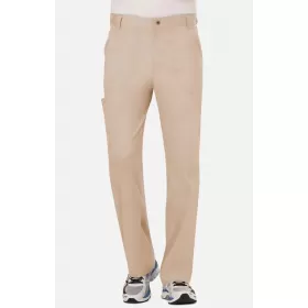 Men's Zip Fly Cargo Scrub Pant WW140 Khaki Men's Zip Fly Cargo Scrub Pant WW140 Khaki