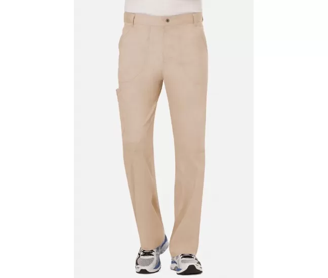 Men's Zip Fly Cargo Scrub Pant WW140 Khaki