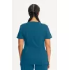 Women's Mock Wrap Solid Scrub Top 2625A Caribbean Blue