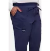 Women's Tapered Leg Drawstring Scrub Pant WW105 Navy