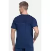 Men's V-Neck Solid Scrub Top WW603 Navy