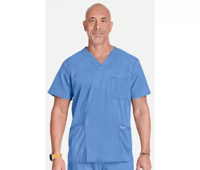 Medicīniskā vīriešu blūze WW670 gaiši zilā krāsā