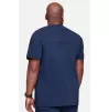 Men's V-Neck Utility Solid Scrub Top WW670 Navy