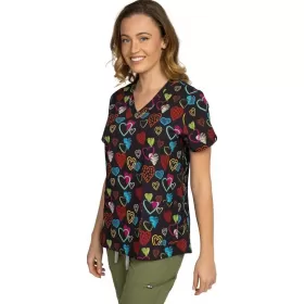 Women's Medical tunic ISABELLA, Colorful Love Women's Medical tunic ISABELLA, Colorful Love