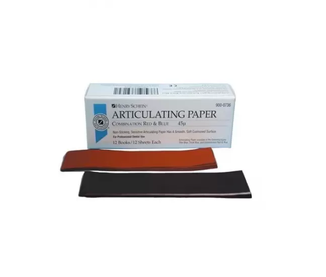 Articulating paper 45 µ red-blue, 144 pcs.