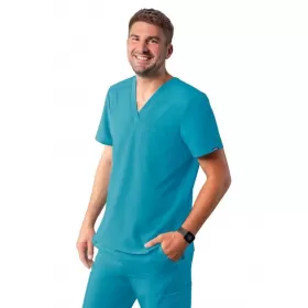 Medicīnas blūze A6006 Zilganzila