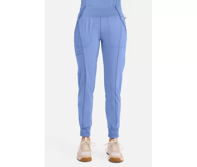 Women's Elastic Waistband Jogger Scrub Pant CK110A Ciel