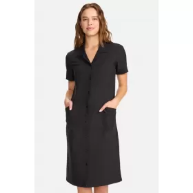 Medicīniskā kleita/halāts ar spiedpogām CK512A melna