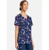 Women's Bumble Bee Bloom Print Scrub Top CK856 Bumble Bee Bloom