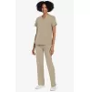Women's 3-Pocket V-Neck Shirttail Scrub Top CK961A Khaki Women's 3-Pocket V-Neck Shirttail Scrub Top CK961A Khaki