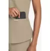 Women's 3-Pocket V-Neck Shirttail Scrub Top CK961A Khaki Women's 3-Pocket V-Neck Shirttail Scrub Top CK961A Khaki